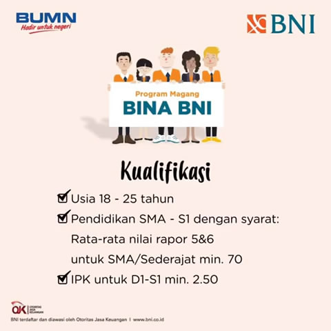 Program Magang Bina BNI | Budi Luhur Career Center