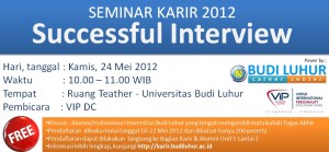 seminar karir 2012 budi luhur career center new