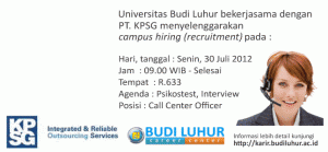 budi luhur career center 23072012