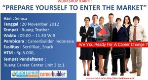 workshop karir career builder budi luhur career center