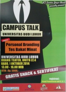 Campus Talk 2014 Personal Branding