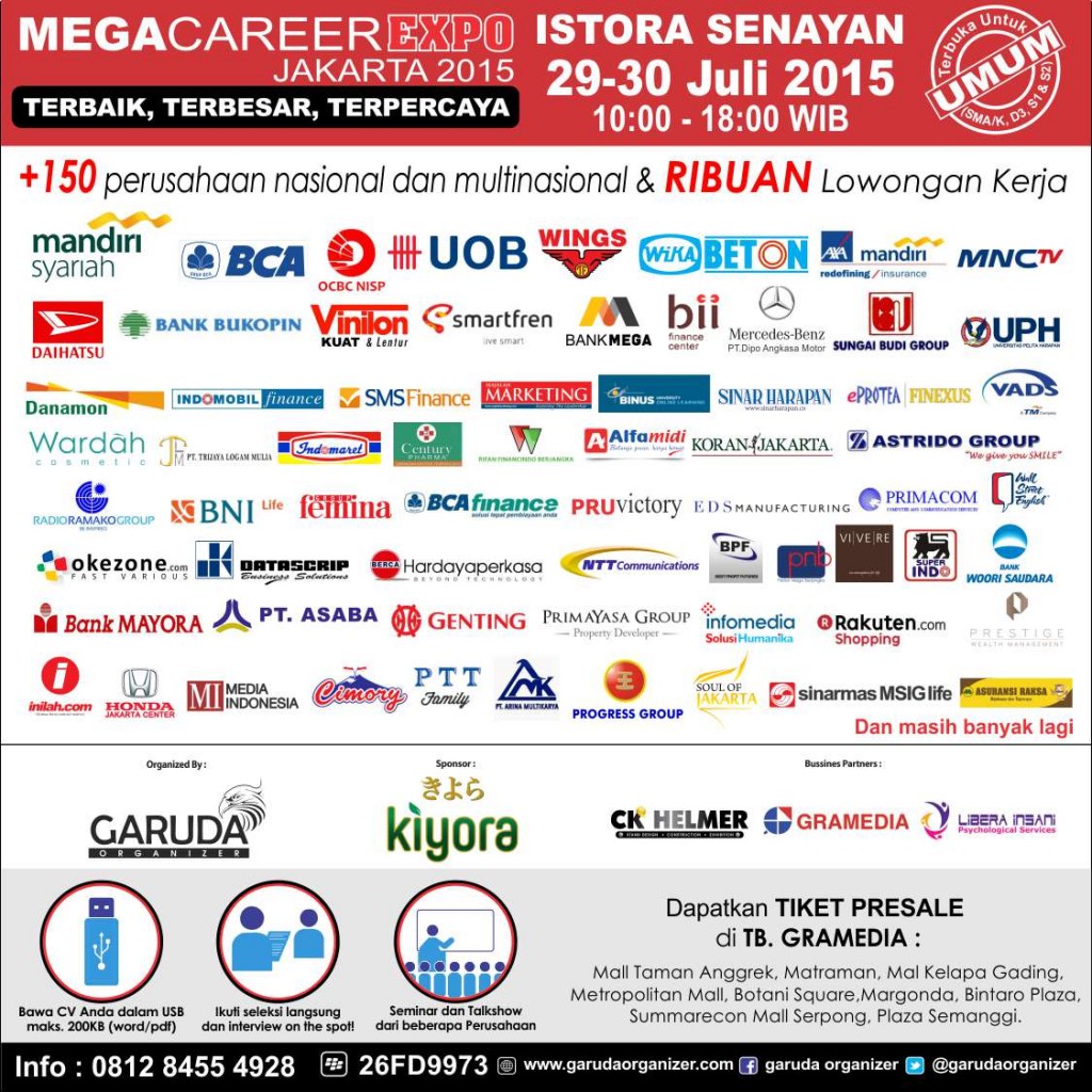 budi luhur career center megacareer expo 2015