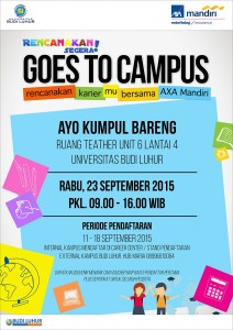 Budi Luhur Career Center AXA Mandiri Goes To Campus Budi Luhur