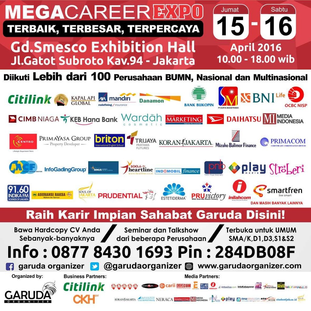 Universitas Budi Luhur Mega Career Fair 2016