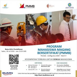 Universitas Budi Luhur Program Magang BUMN 2020 Batch 2