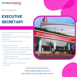 Executive Secretary Astra Daihatsu